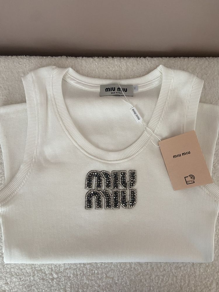 Top Miu Miu bialy