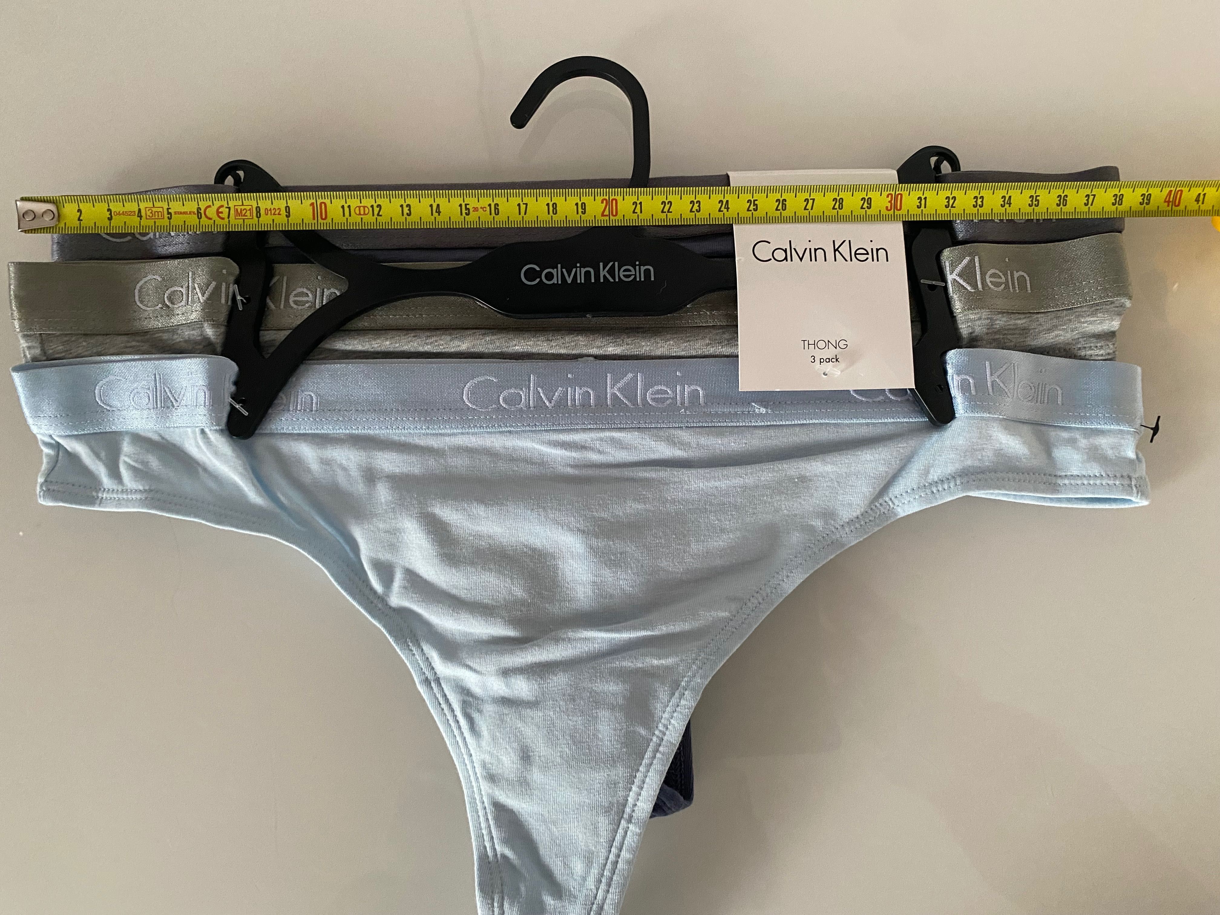 Majtki stringi orginalne Calvin Klein L 3 pak