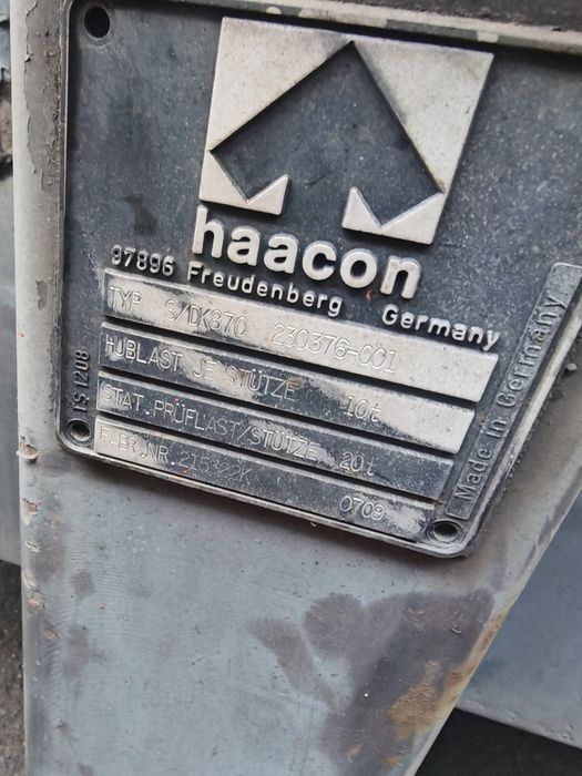 HAACON ŁAPA podpora stopa noga przyczepy /naczepy