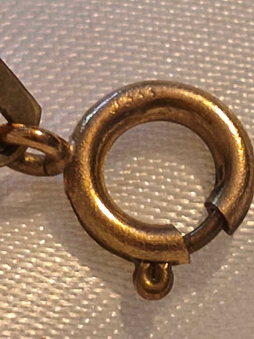 Złota damska bransoletka Art Deco