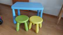 Mesa e bancos ikea