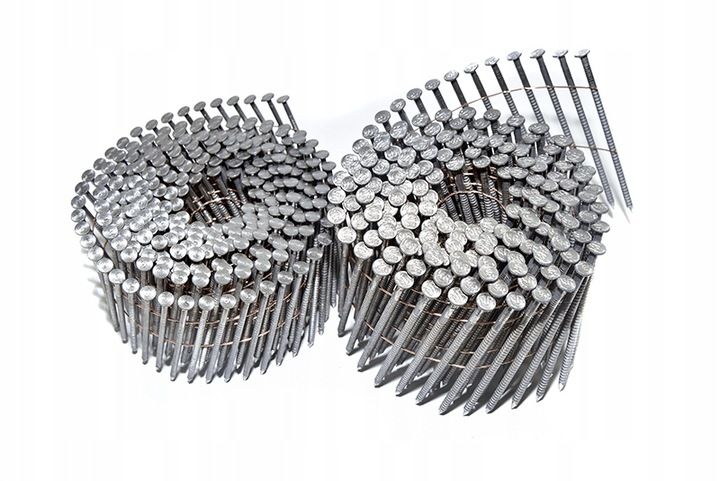 Gwoździe Do Gwoździarki Bębnowe 2,5x70mm 3600szt Łączone Drutem Koleto