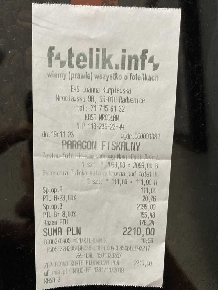 Fotelik MAXI-COSI z bazą isofix