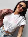 O la voga bluzka t-shirt paris nante ecru S M