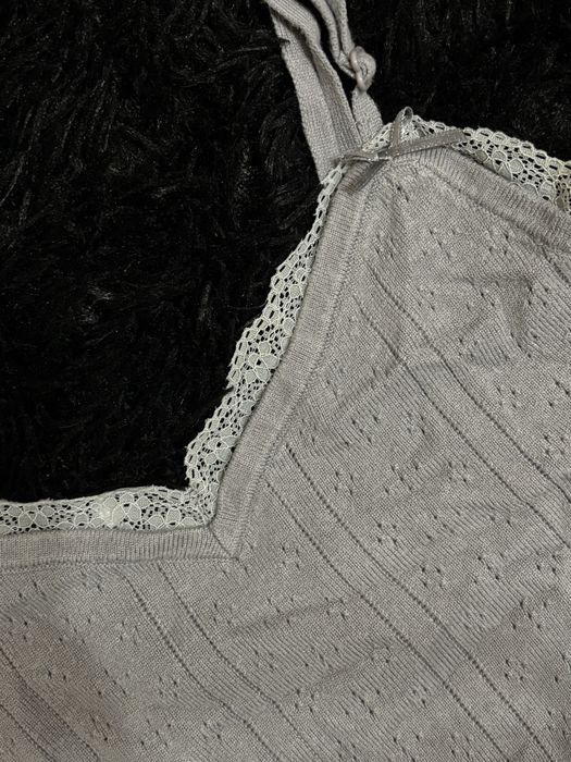 Майка fb sisters xxs сіра coquette y2k