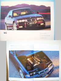 BMW M3 E36 Coupe Limousine Cabrio 2/96 * prospekt 30 str., stan BDB