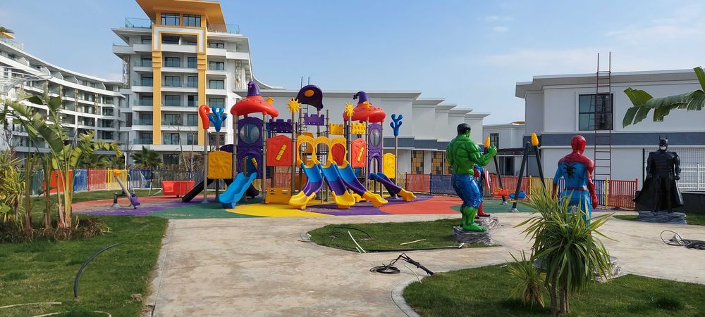 Аренда апартаментов в комплексе с аквапарком 5* в Тюрклер, Алания