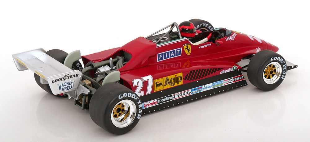 Model 1:18 MCG Ferrari 126 C2 #27 GP Belgium 1982 G.Villeneuve