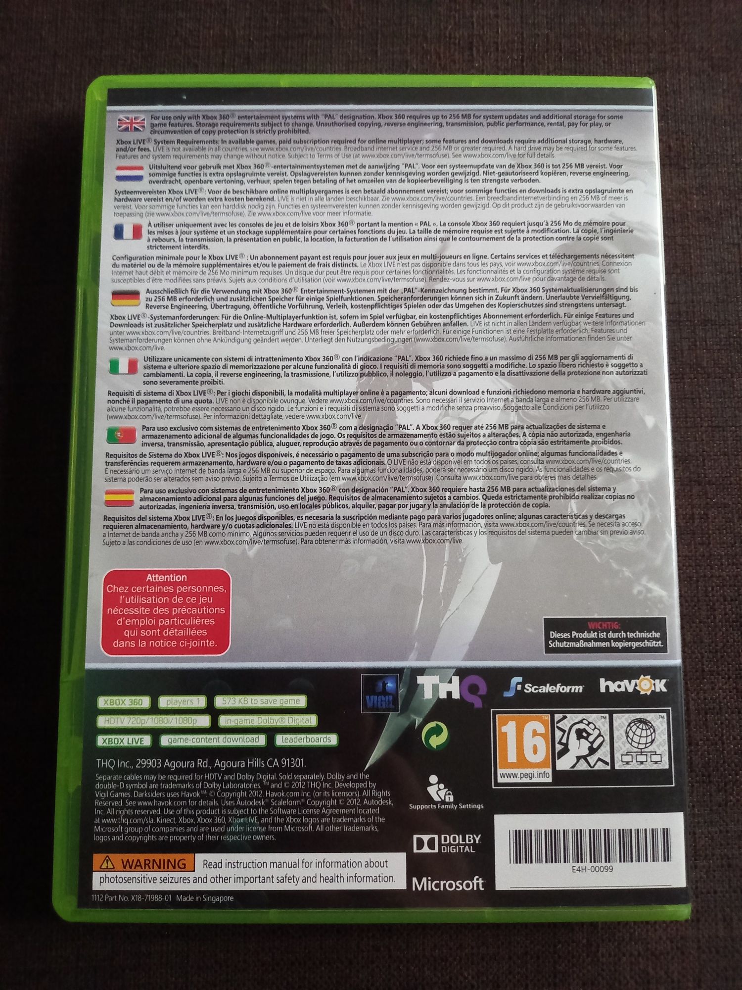 Gra Darksiders 2 na xbox 360