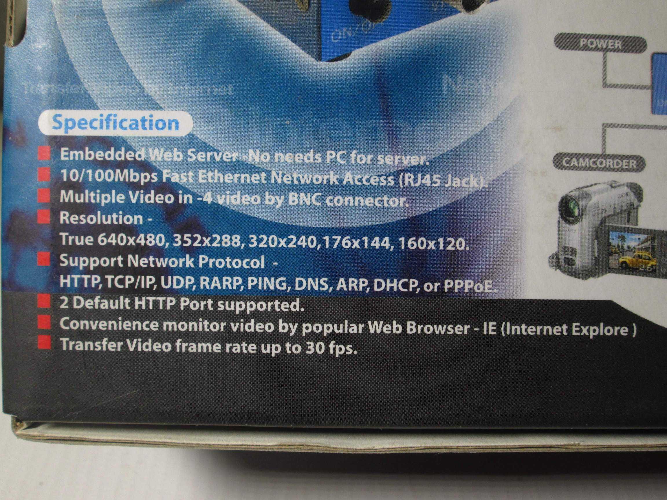 IP Video Network Video WebServer VWS-440A - STAN SKLEPOWY