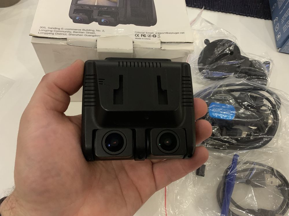 Aipluger Dash Cam 4k dual dash cam реєстратор двосторонній