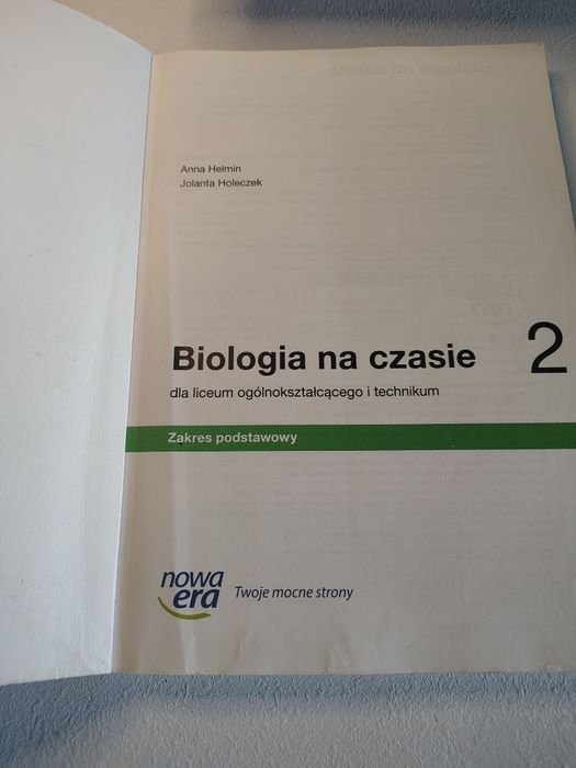 Biologia na czasie 2 podręcznik zakres podstawowy - nowa era