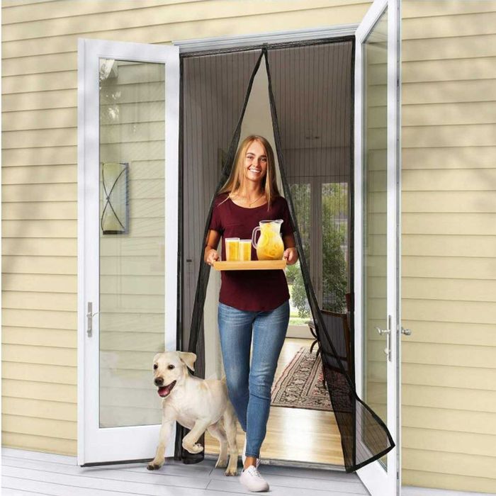 Moskitiera Magnetyczna Siatka na Drzwi Owady Mocna Uniwersalna 210