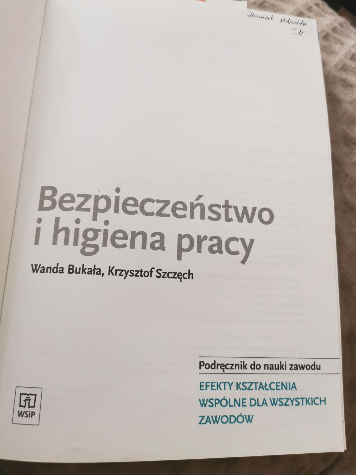 Bezpieczeństwo i higiena pracy