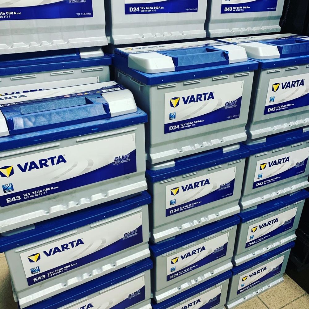 Акумулятор VARTA 45Ah, 60Ah, 74Ah Безкоштовна Доставка в Хмельницькому