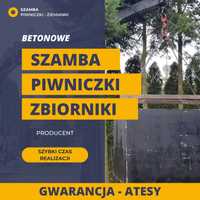 Zbiornik na deszczówkę wodę szambo szamba betonowe 10m3 Kanał Piwnica