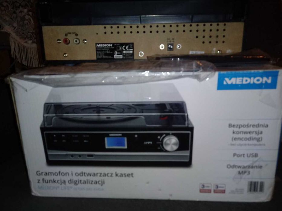 Mp3 Usb nagrywanie z płyt winylowych wbudowany wzmacniacz z głośnikami