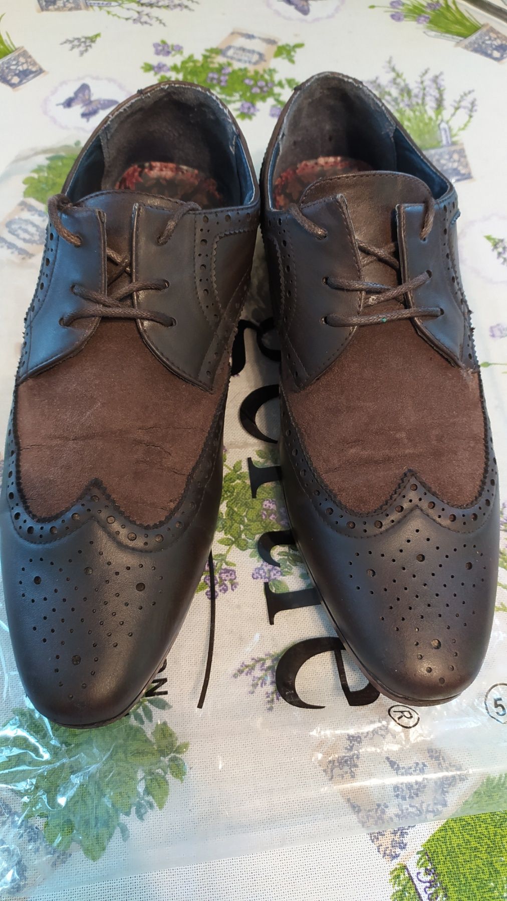Кожаные мужские туфли River Island, 27 см