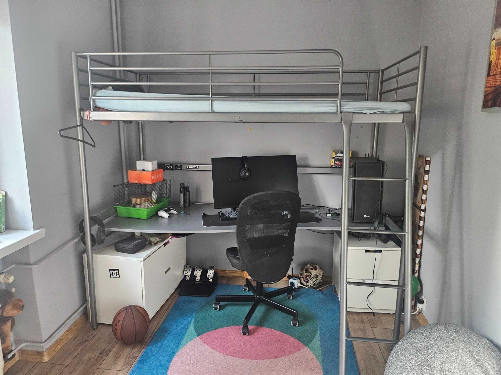 Łóżko z biurkiem Antresola IKEA