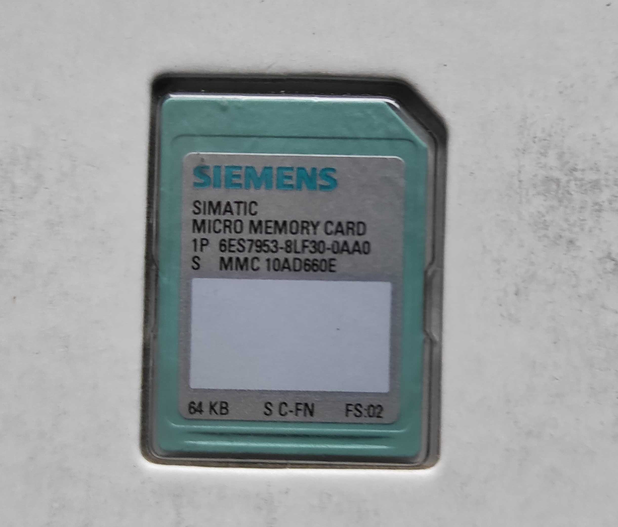 64 KB, Siemens MMC 6ES7953-8LF30-0AA0 , 6ES7953-8LF20-0AA0