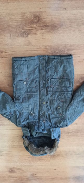 Zimowa ciepła kurtka chłopięca 122