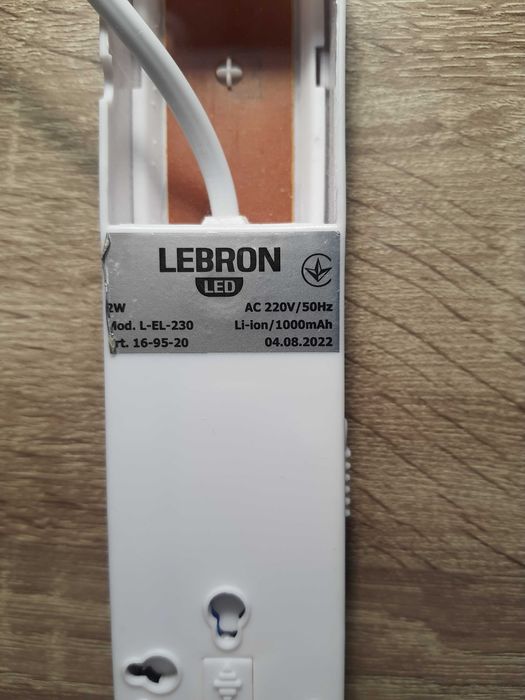 Аварійний світильник lebron l-el-230; аварийный светильник Б/В