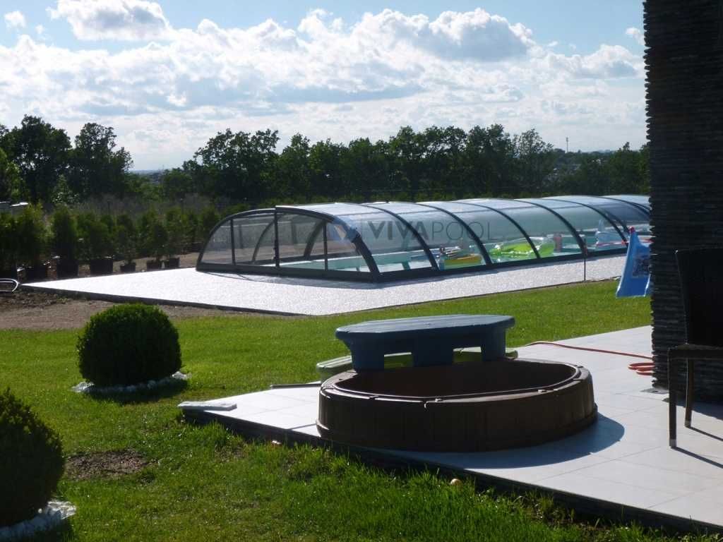 Zadaszenie basenowe SMART 12,83 x 5,25 x 1,00 poliwęglan lity
