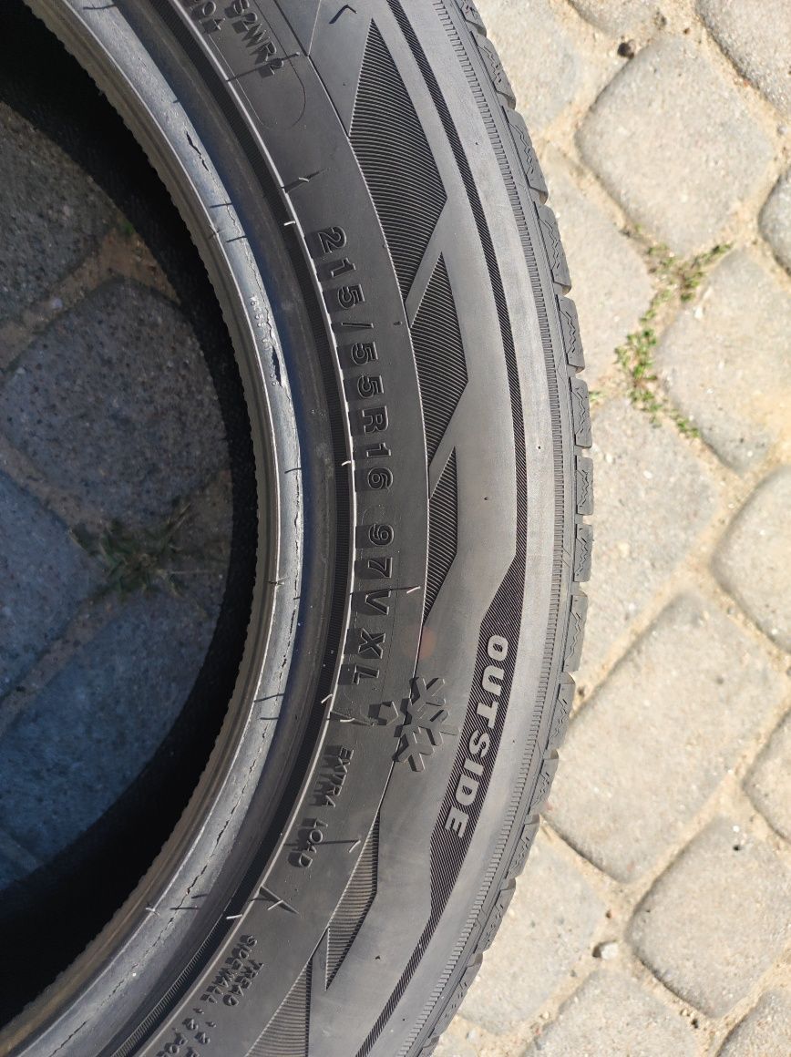 215.55.16 Dwie opony zimowe Zetex