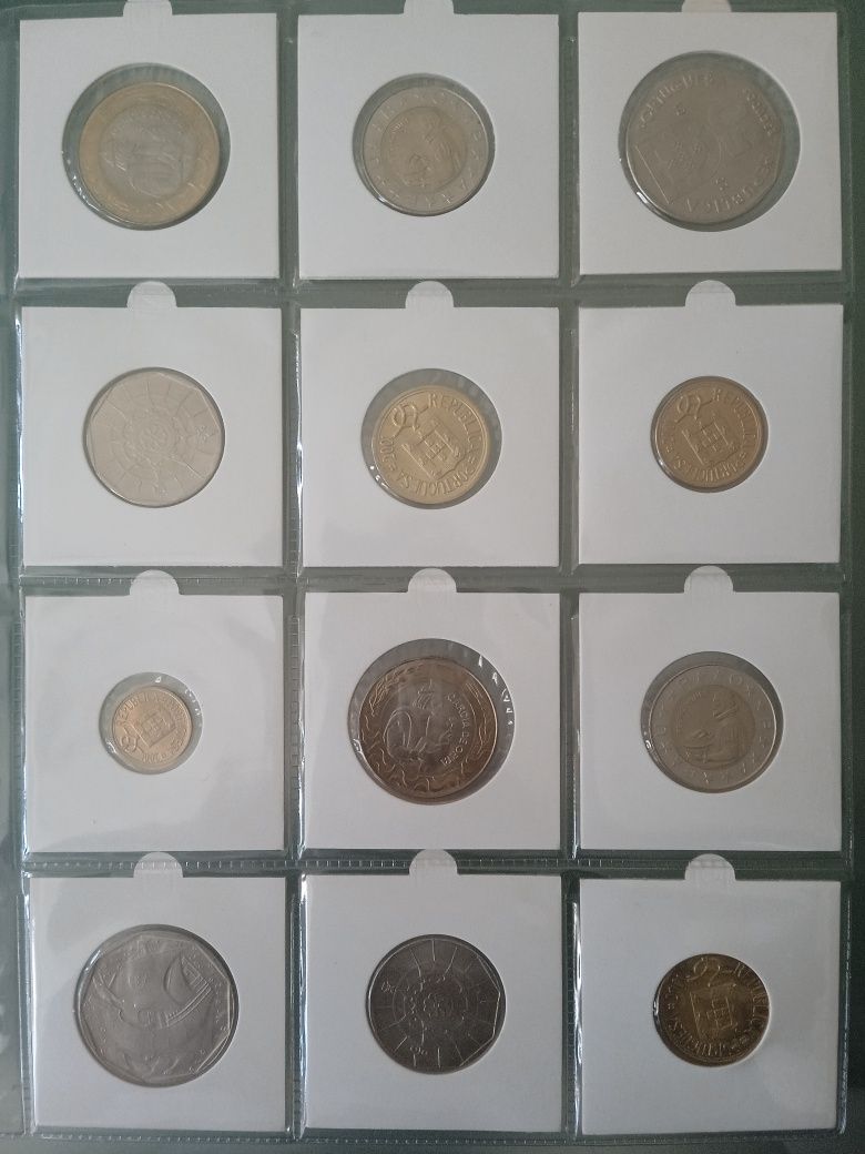 Moedas escudos séries e comemorativas