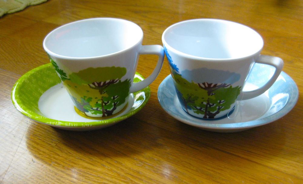 Conjunto de 2 Chávenas Gato Preto: Save the Planet em Caixa original