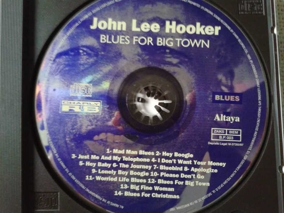 John Lee Hooker - Blues For Big Town CD