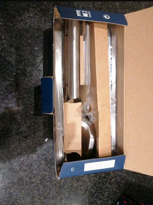 Hoppe Komplet gałko-klamki Amsterdam do drzwi zewnętrznych