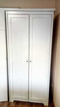 Szafa biała 2-drzwiowa Ikea Aspelund 91x190x50 cm