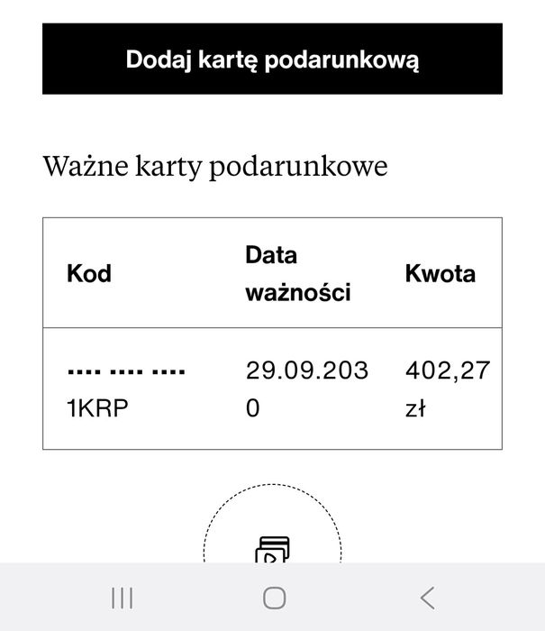 Karta podarunkowa ZALANDO