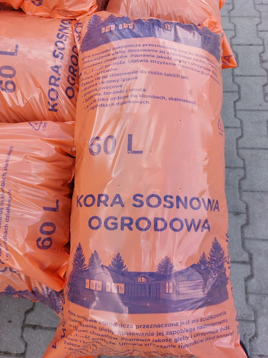 Kora sosnowa Torf kwaśny Ziemia ogrodowa