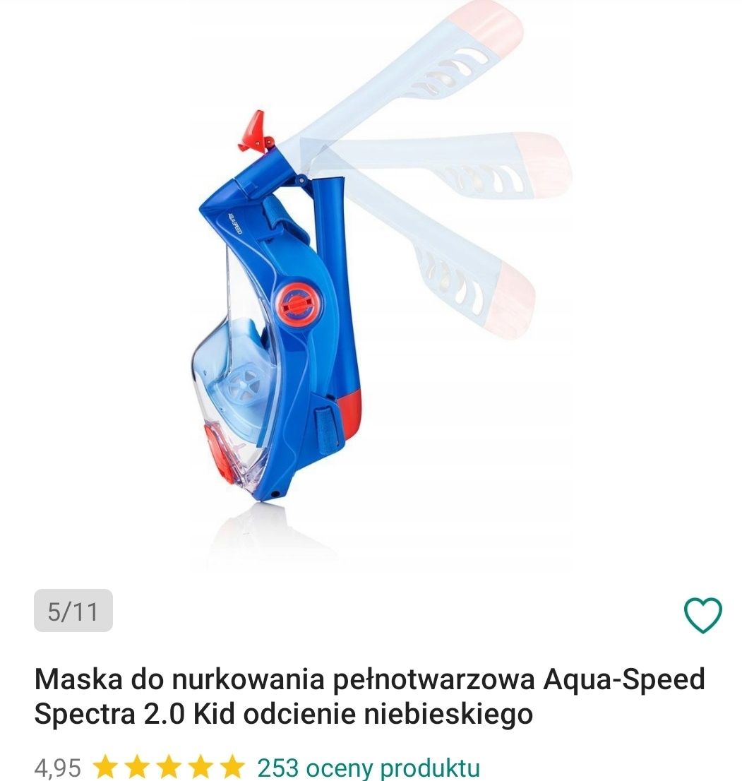 Maska do nurkowania Aqua-Speed Spectra 2.0 Kid  roz.s