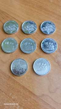 Монети України по 10 грн (лот 8 шт)
