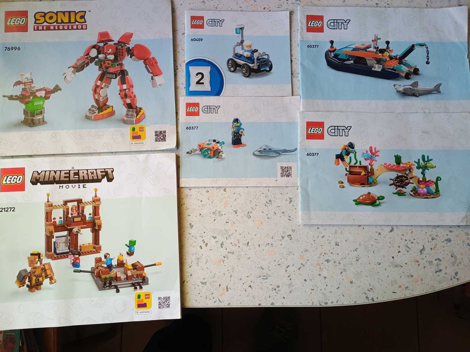 Instrukcje LEGO city Minecraft movie Sonic hedgehog
