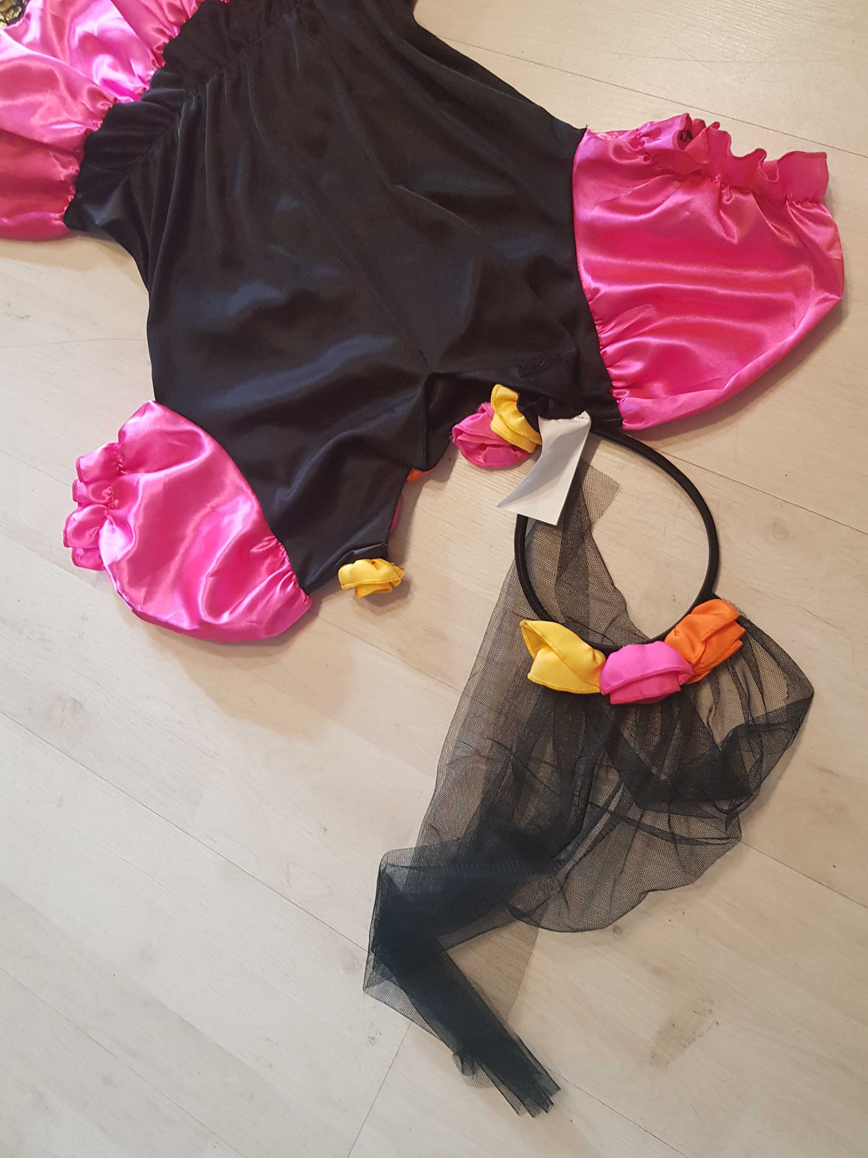 strój czarownica dama dworu czarodziejka halloween nr 1628