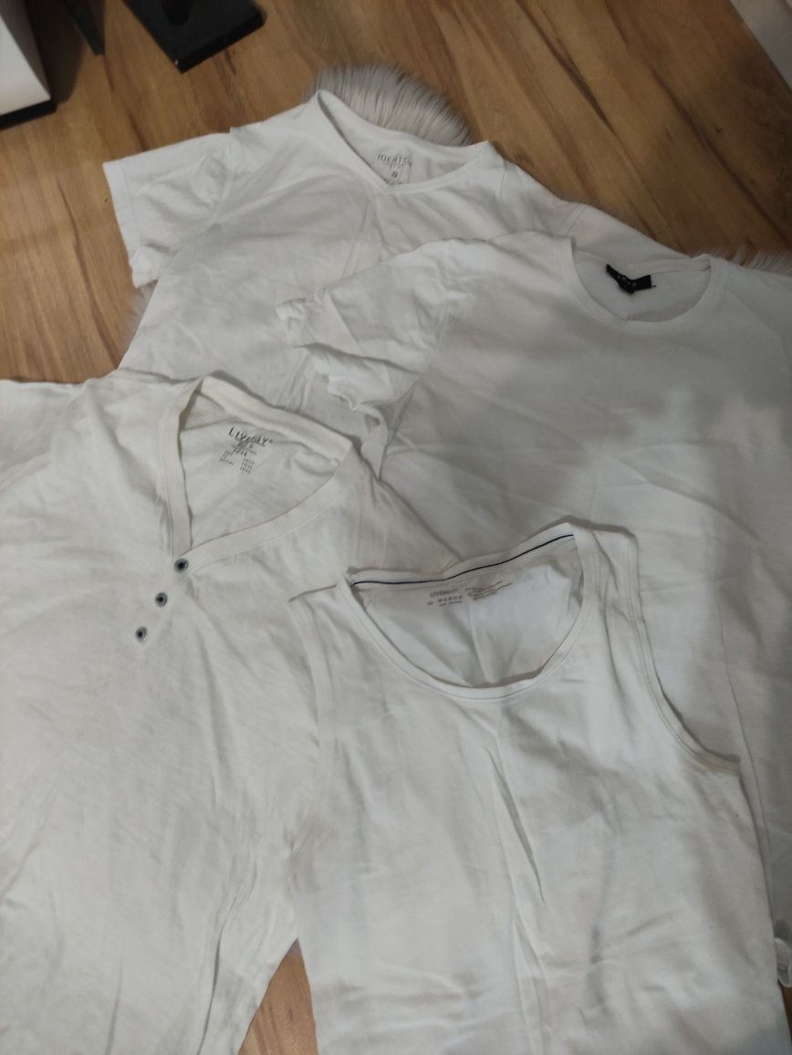 4*t-shirt biały s zestaw