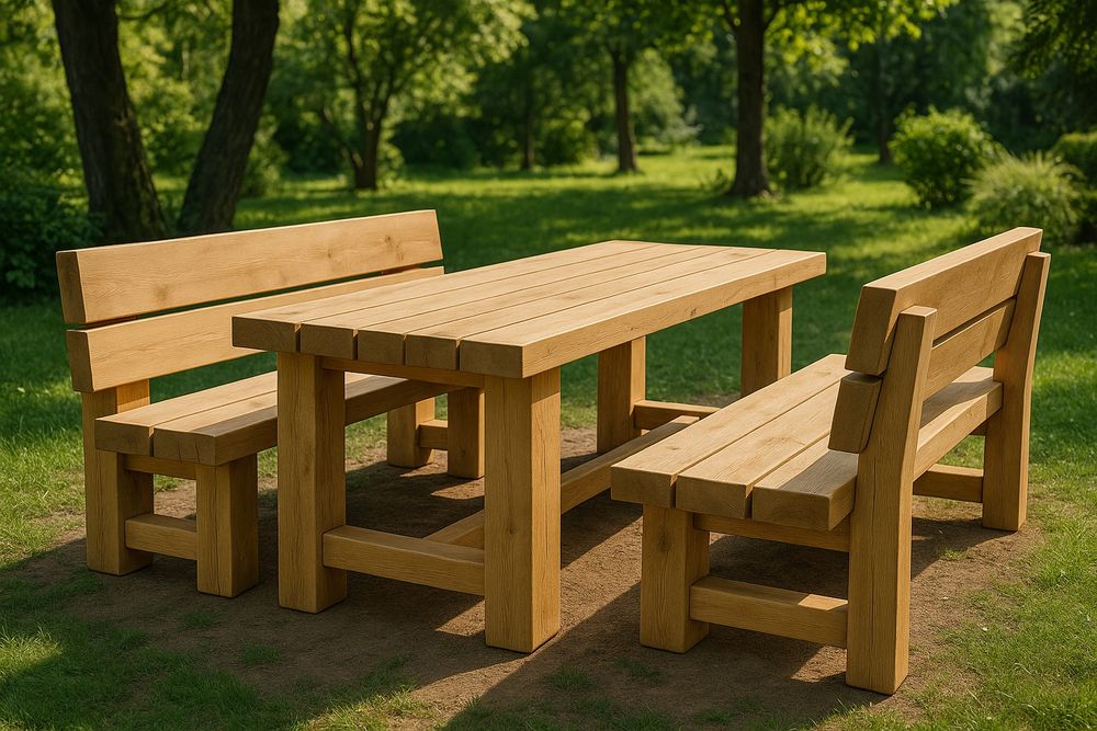 Meble ogrodowe drewniane nowoczesne na zamówienie każdy wymiar