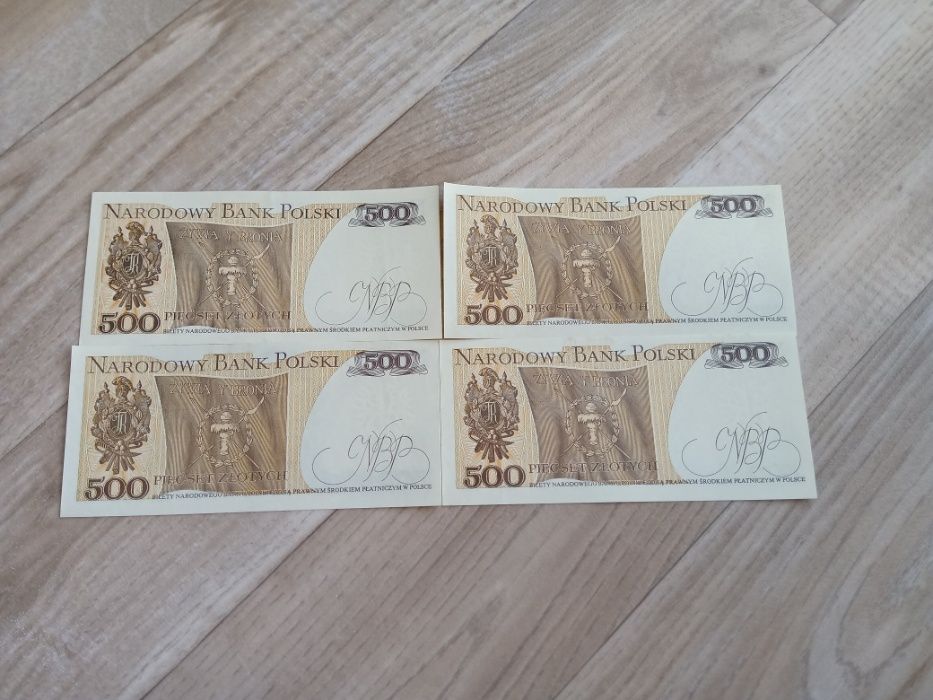 500 zł - banknot 1982 r. Stan idealny UNC.