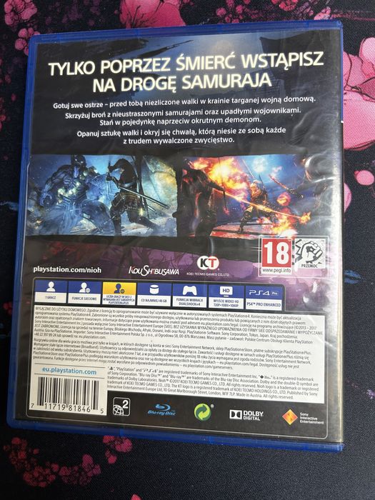 Nioh PS4 Uzywana