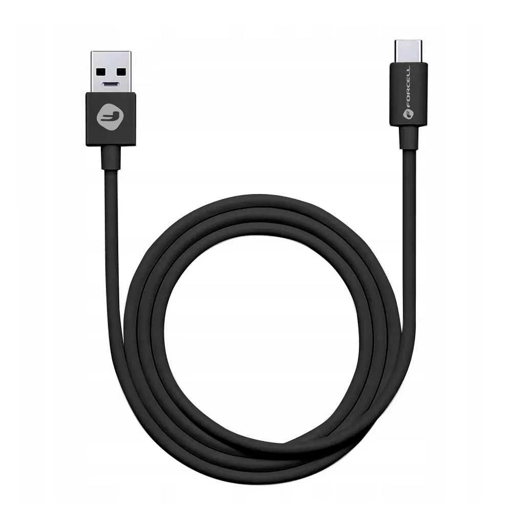 Kabel USB do Typ C 2.0 2,1A czarny