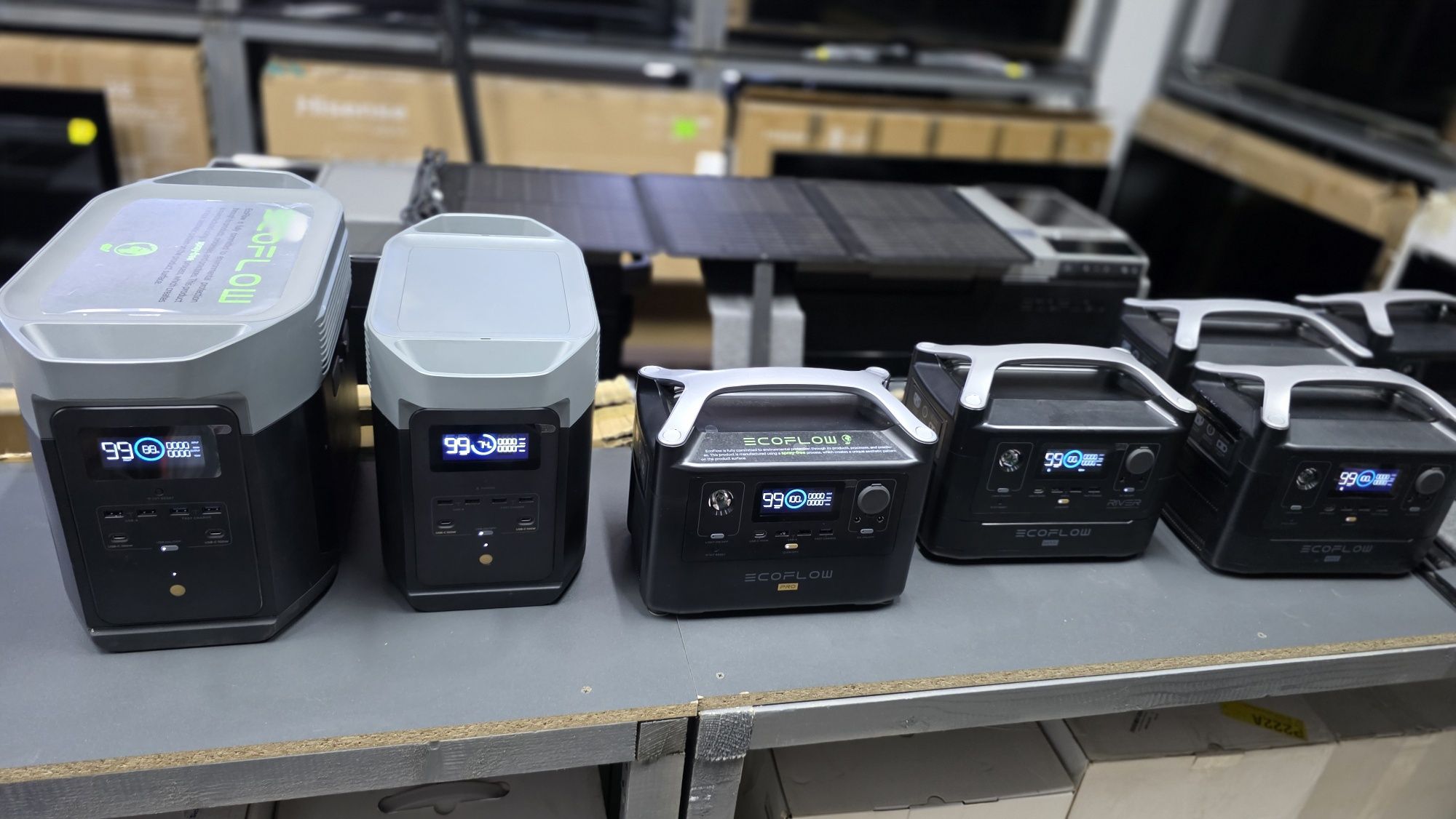 ECOFLOW delta max, delta 2, river pro, river max