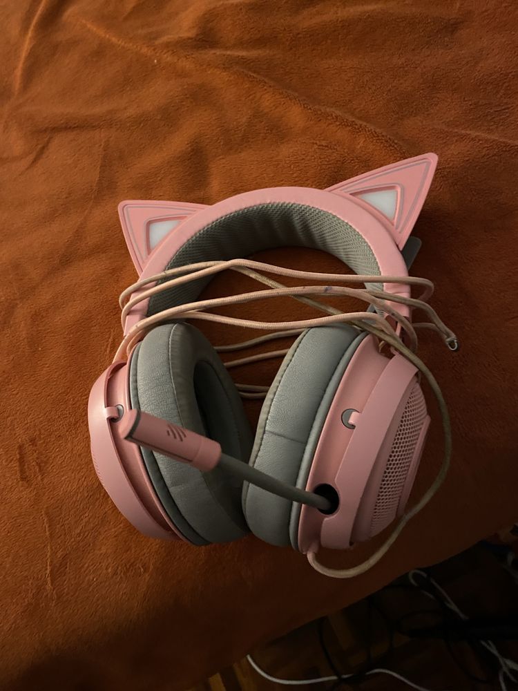 Fones Headset Razer Kraken Kitty Edition - Rosa