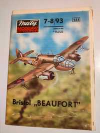 Samolot Bristol Beaufort model kartonowy