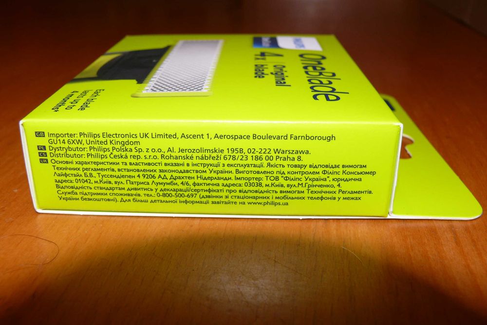 Philips OneBlade ostrza wkłady wymienne One Blade 4 szt. 100% Orginał