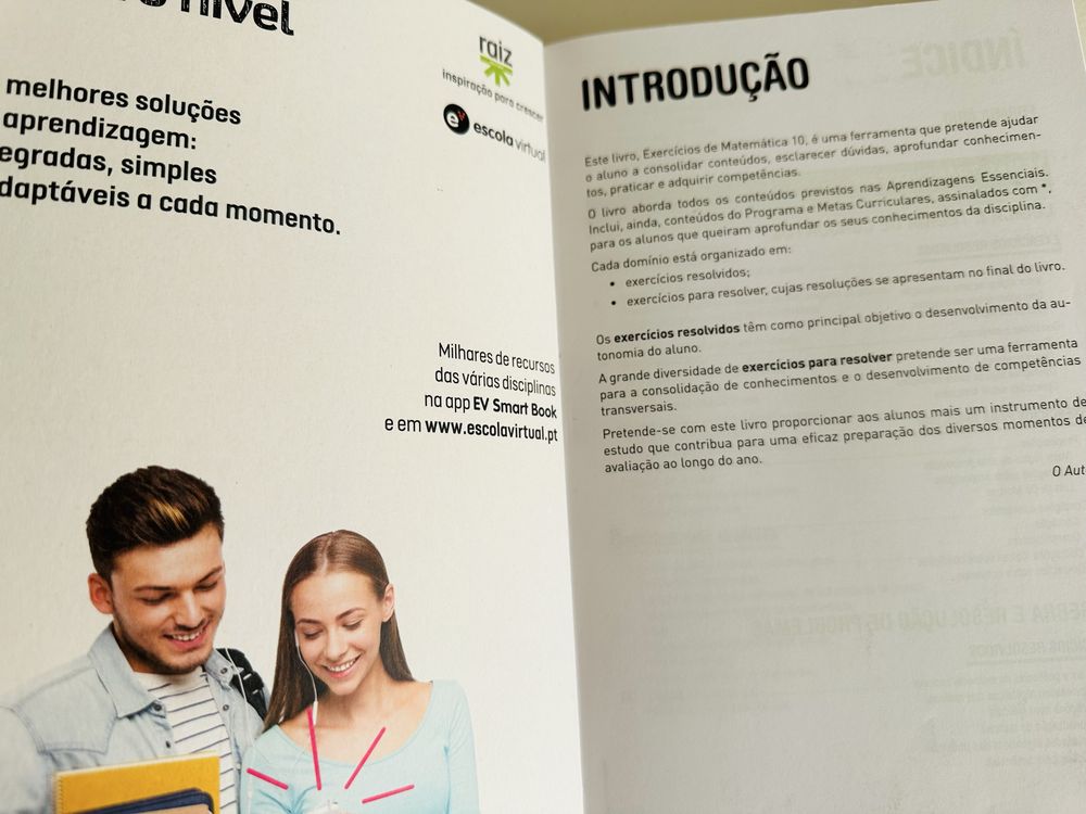 Exercícios de Matemática A 10° ano Raiz Editora