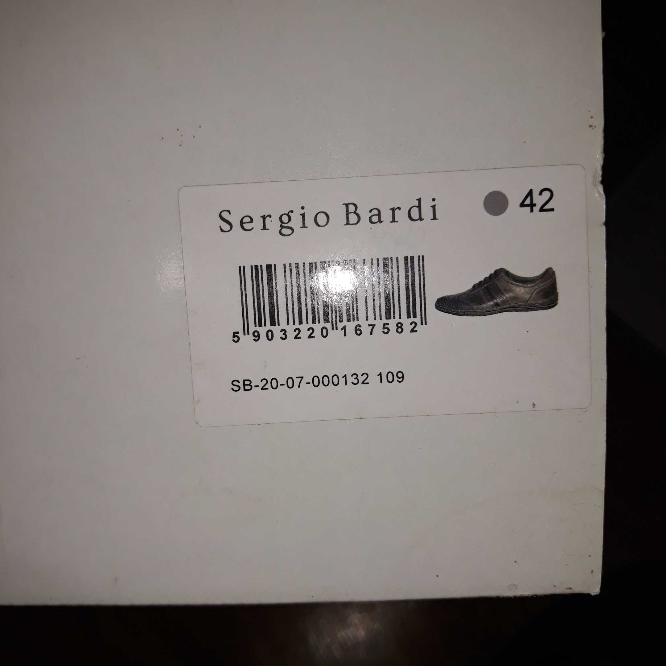 Skórzane buty Sergio Bardi męskie 42